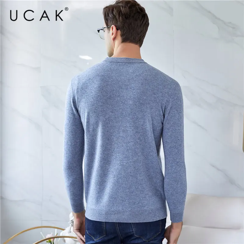 UCAK Brand Merino Wool Sweater Men Autumn Winter Mens Sweaters 2019 New Arrival Pull Homme Soft Warm Cashmere Pullover Men U3029 UCAK Brand Merino Wool Sweater Men Autumn Winter Mens Sweaters 2019 New Arrival Pull Homme Soft Warm Cashmere Pullover Men U3029