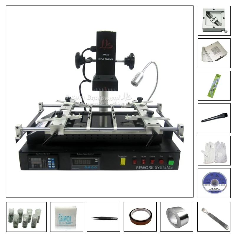 

NEW 2050W LY IR8500 IR bga reballing machine rework station with 90MM stencil 184pcs kit pack,free tax to Russia