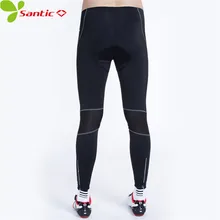 Santic Длинные мужские велосипедные штаны 4D гелевая накладка Плотная кожа осень дышащий внедорожный велосипед одежда для велоспорта велосипедные штаны для даунхила