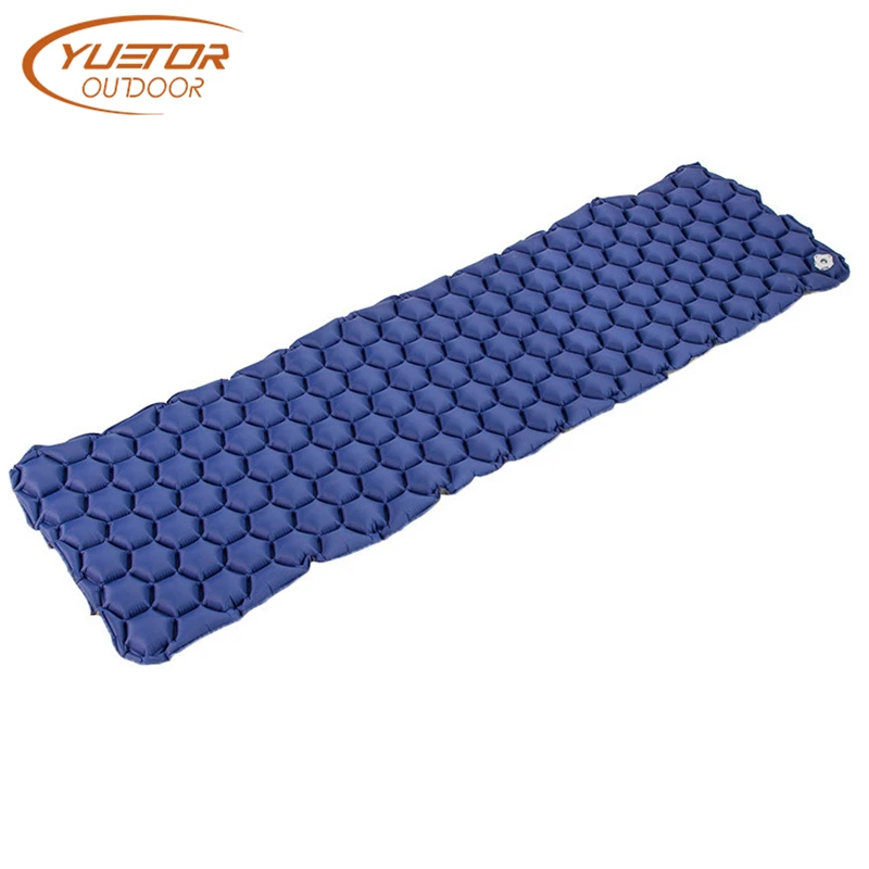 

YUETOR OUTDOOR 40D Nylon TPU Summer Beach Camping Air Mattresses Mat Inflatable Waterproof Hexagon Ultra light fortable Folding