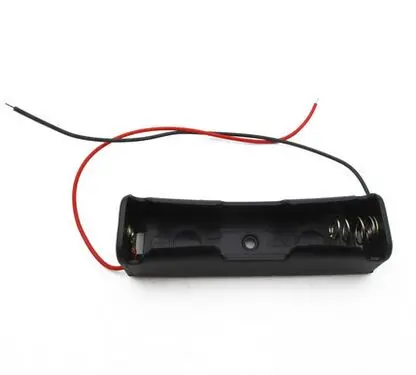 

New 5Pcs 18650 Battery Holder Box Case Black With Wire Lead 3.7V Clip high quality