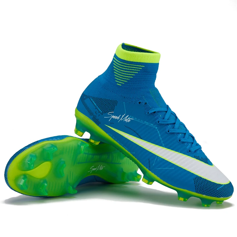 

FANCIHAWAY Soccer Shoes Men FG Superfly Kids Football Boots Kids High Top TF Futsal Original Outdoor Training Cleats Wholesale