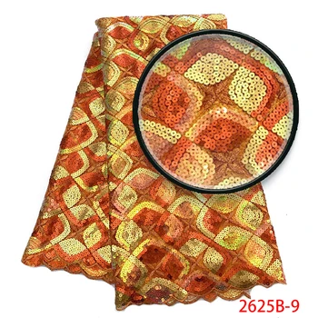 

3d Lace Fabric High Quality Later French Lace Fabric 2018 Organza Lace Fabric Sequins Embrodery For African Lace Material 2526b