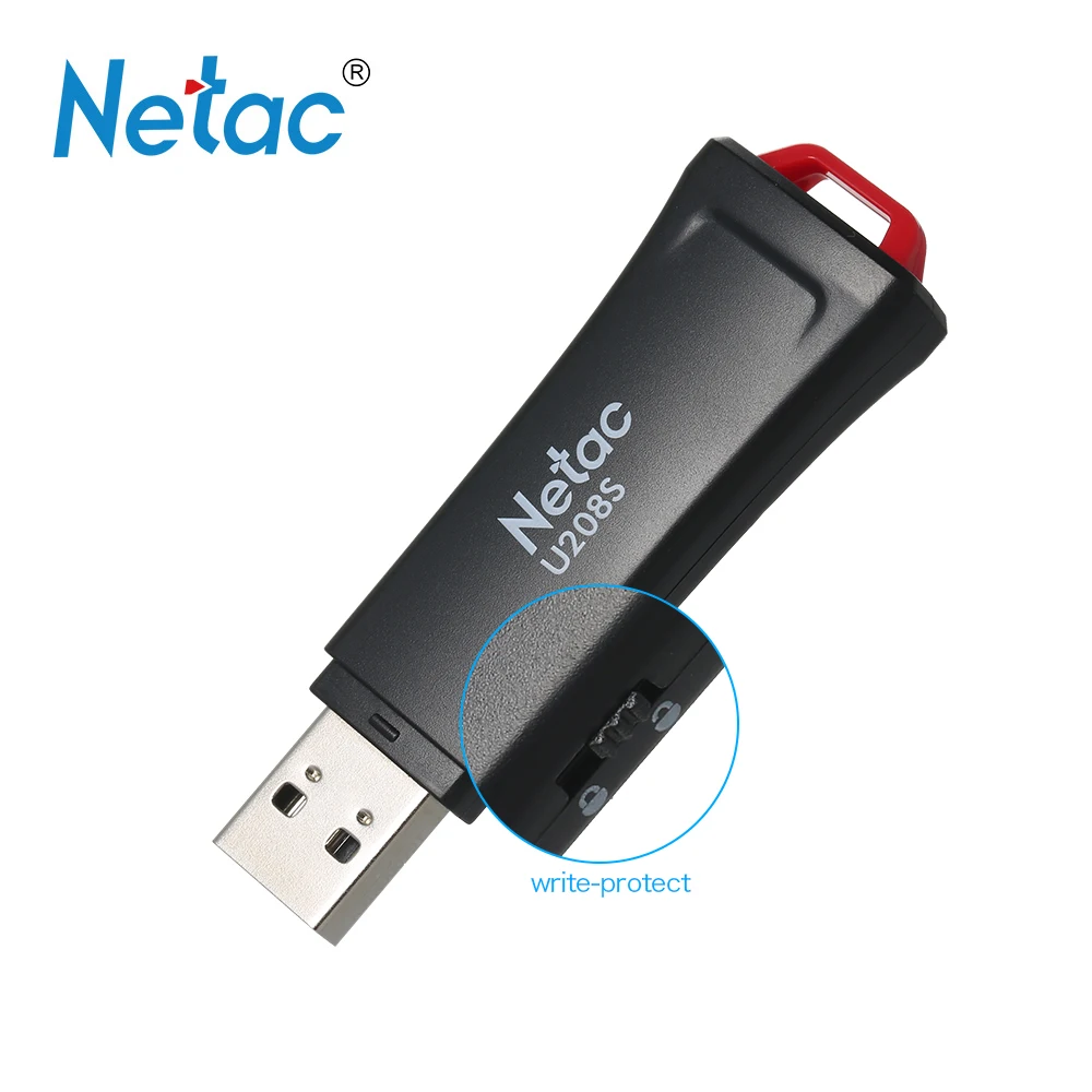 USB флеш накопитель Netac с защитой 2 0 8 ГБ 16 32 ГБ|USB флэш-накопители| |