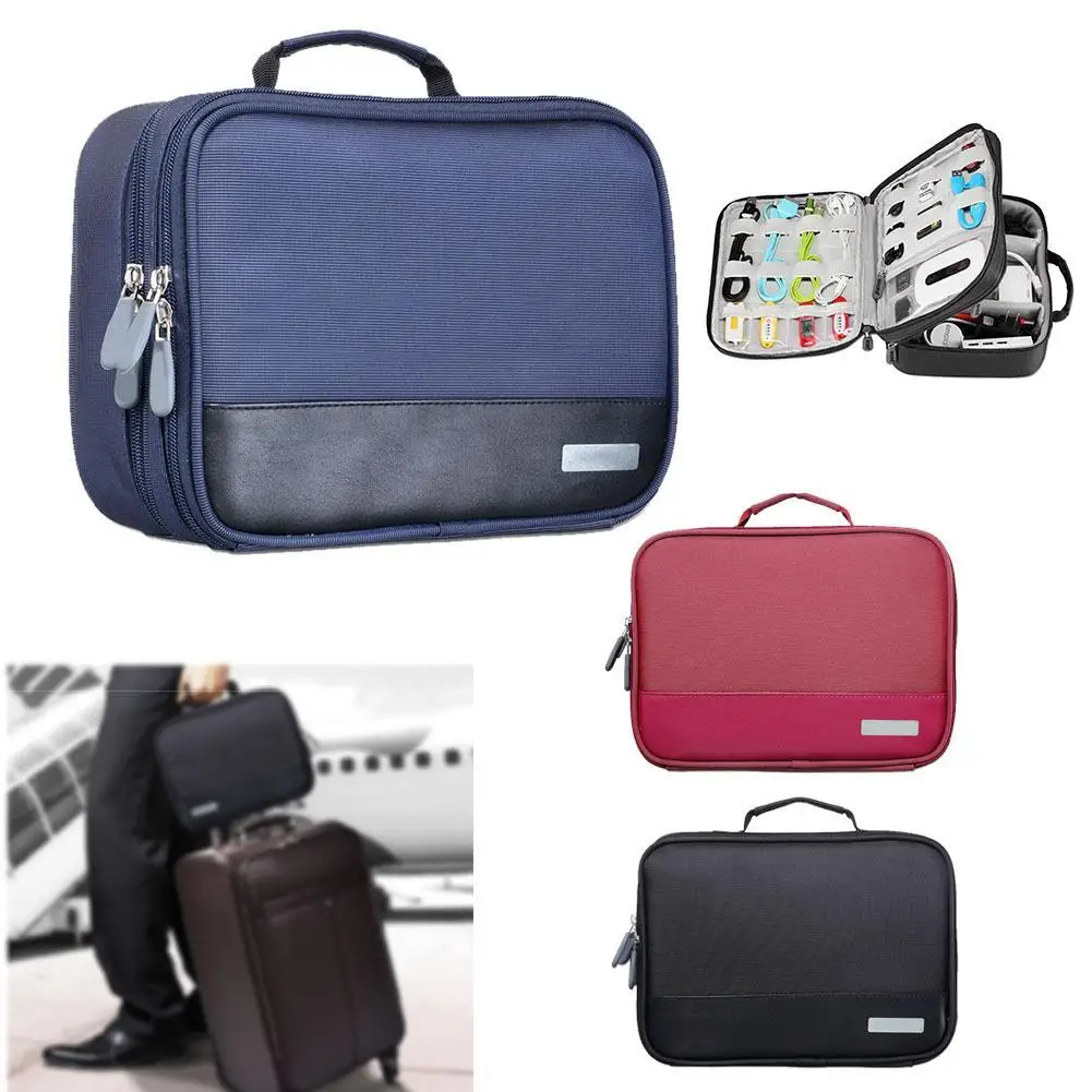 

Waterproof Electronic Accessories Bag Organizers For Earphone Cables USB Flash Drives Mens Travel Case Digital Storage Bag PML