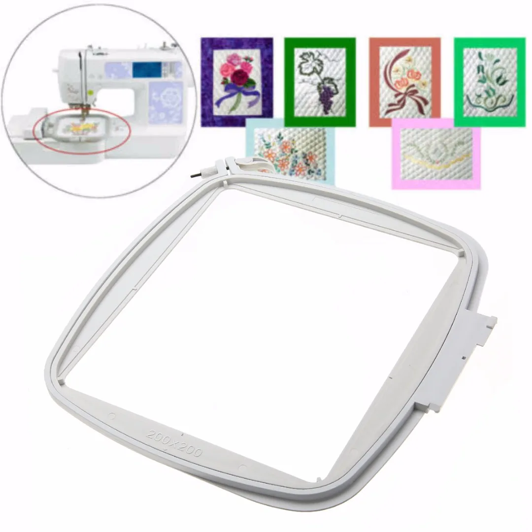 White Embroidery Quilter's Hoop 8''x8'' For Embroidery Machine 200X200mm