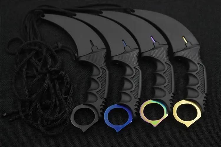 Горячее предложение! Распродажа! Ручной охотничий нож Karambit CS GO никогда не