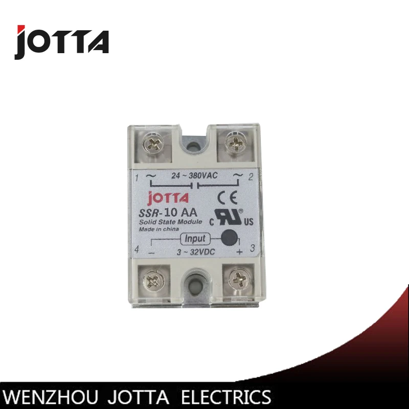 

SSR -10AA AC control AC SSR white shell Single phase Solid state relay