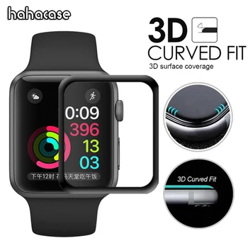 

1000pcs 3D Screen Protector Glass For Apple Watch Series 1 2 3 4 5 38mm 40mm 44mm 42mm Full Cover Tempered Glass Protective Film