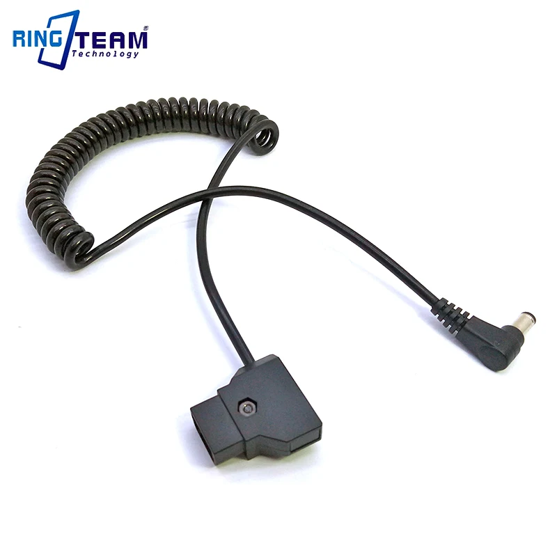 DSLR Rig V Mount Anton Battery Power Tap D Male to 5 5x2 мм DC Plug спиральный пружинный кабель для лампа