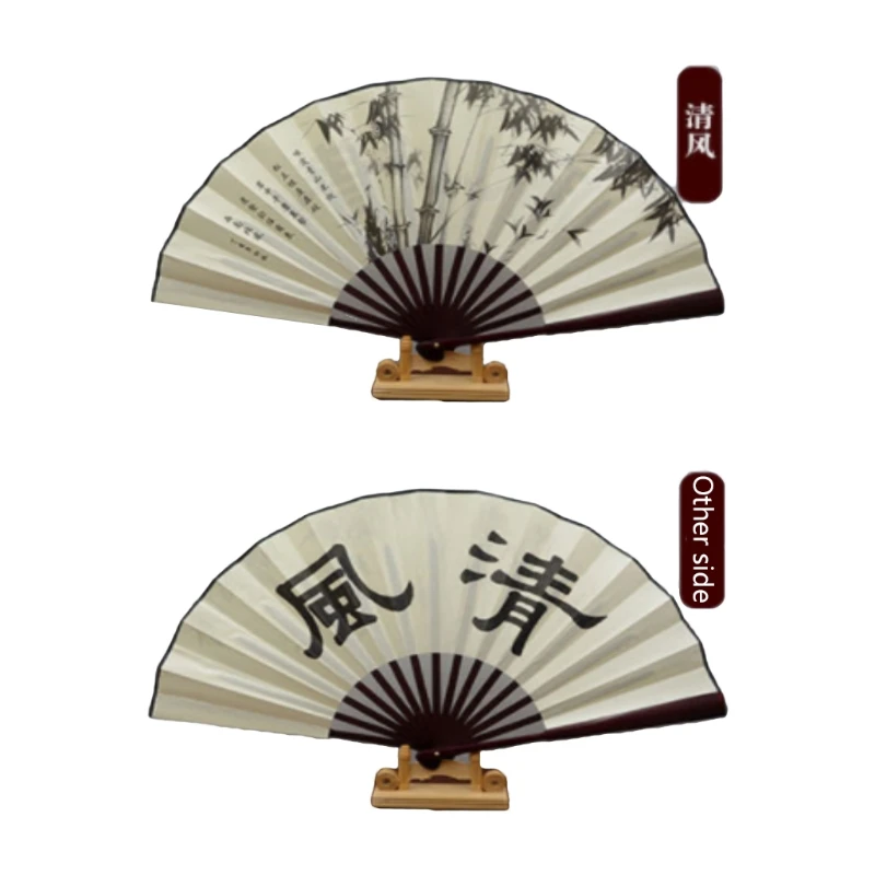 Китайский стиль ручной складной Шелковый веер для свадебных мероприятий и вечерние принадлежности Красивая Ручная работа DU