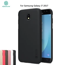 Nillkin la sfor Samsung Galaxy J7 2017 Cas J7 2017 Couverture Givré bouclier Arrière Dur pour Samsung Galaxy J7 2017 Cadeau Film