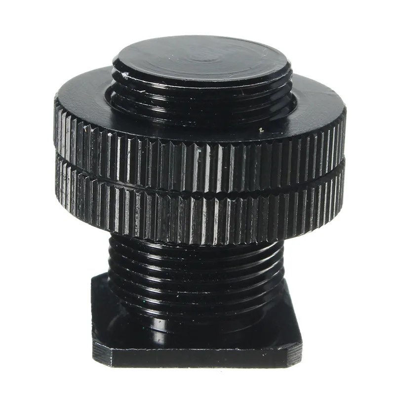 New-Metal-Shockproof-Clip-5-8inch-Hot-Shoe-Adapter-For-Microphone-1-4-Threaded-Hole-For