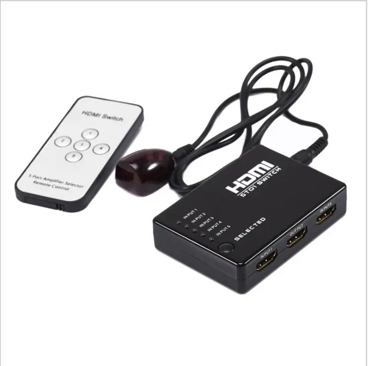Бесплатная доставка производители поставляют 5 в 1 hdmi переключатель пять вход