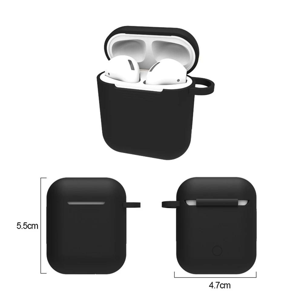 Силиконовый мягкий чехол для наушников Apple Airpods беспроводные Bluetooth наушники