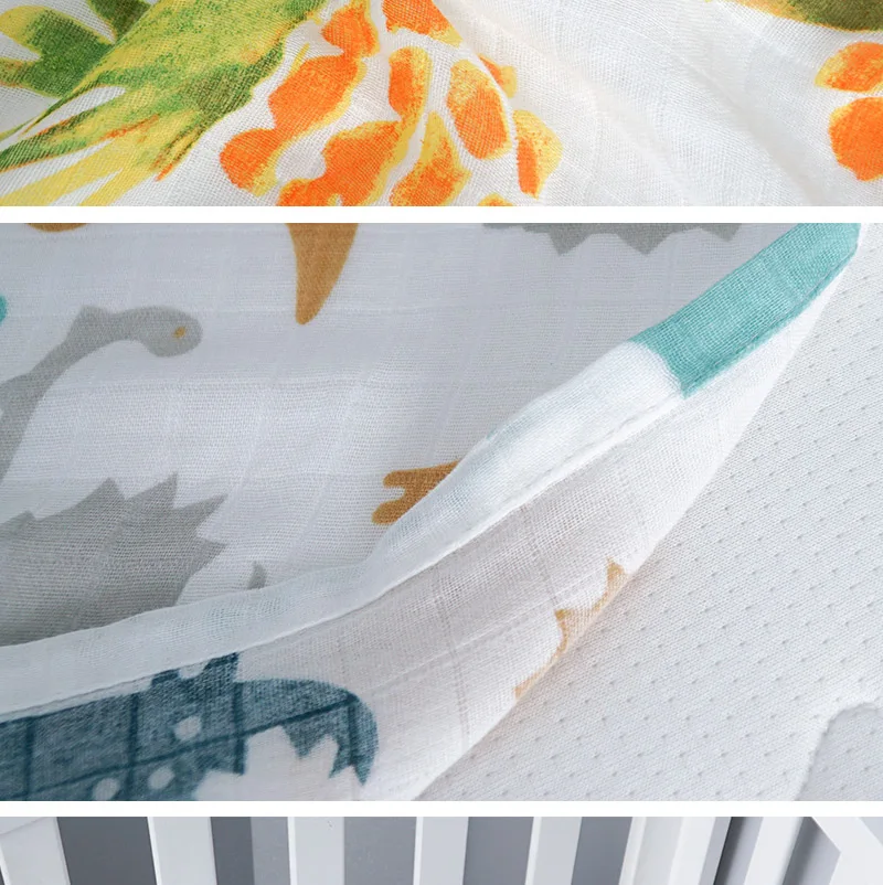 Новое цветное бамбуковое хлопковое детское одеяло для новорожденных, Набор детских кроватей с единорогом, аксессуары, Супермягкие пеленки для пеленания
