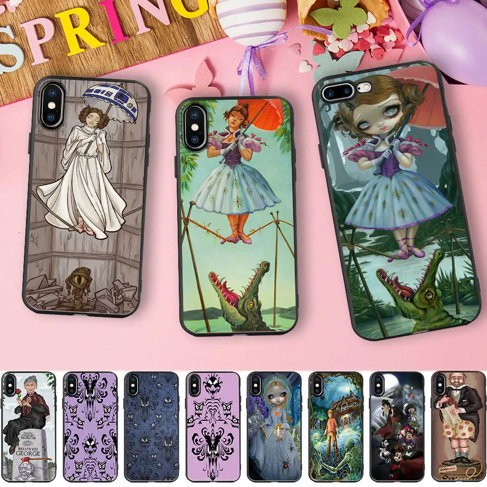 Haunted Mansion Lilian Gracey Soft Silicone Case for iPhone X 5 S 5S XR XS Max 6 6S 7 8 Plus Cover Phone Fundas Celular | Мобильные