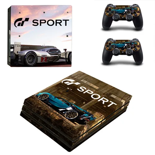 Gran Turismo Sport GT Sport PS4 Pro наклейка для sony playstation 4 консоль и 2 контроллера PS4 Pro наклейка s Наклейка виниловая - Цвет: YSP4P-1729