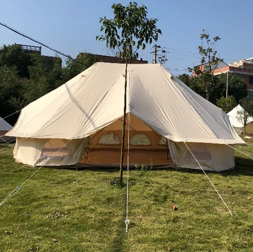 

FREE SHIPPING Brand 4*6 meter large glamping tent bell tent for event tent