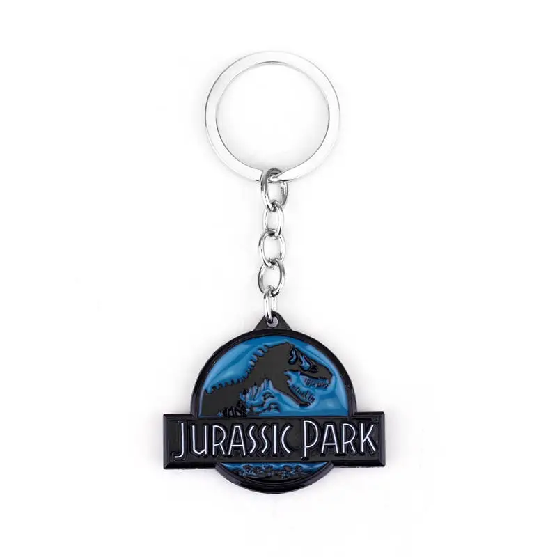 

rongji jewelry New Jurassic Park Logo pendant Keychain watch game man and women Keyring accessories factory outlet
