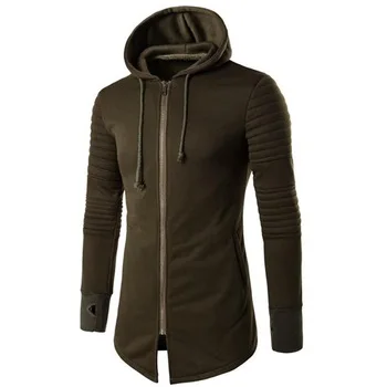 Spring and autumn morning fitness hoodie jacket 2017 new movement men zipper plus long pressure cotton printing hoodie 1818.W851