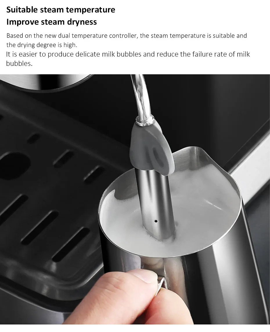 Напівавтоматична кавова машина DSP Espresso Coffee Maker KA3028 з