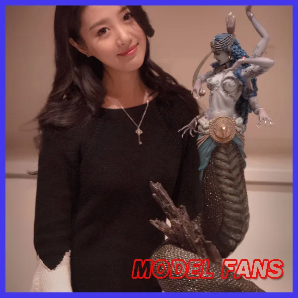 Фигурка из смолы gk для коллекции модельных фанатов lin studio wow 1/4 naga blue высота 90