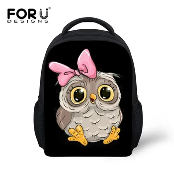 

FORUDESIGNS Kawaii Owl Printing Cute Kids Schoolbag Children School Backpack Toddler Baby Girls Boys Kindergarten Kids Daypack