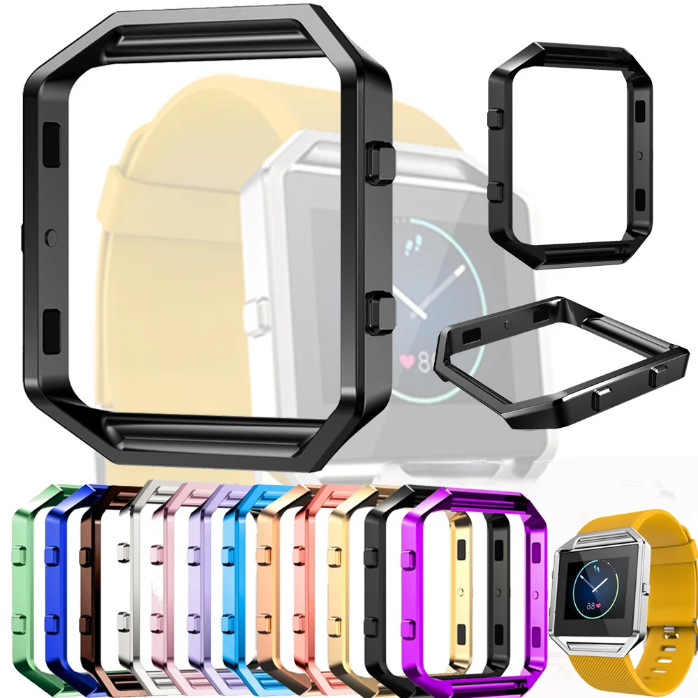 

Replacement Stainless Steel Frame Holder Case Cover Shell For Fitbit Blaze Activity Tracker Smart Watch Band Metal Frame