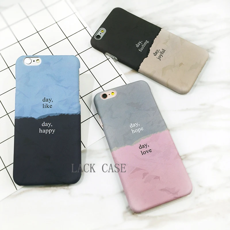 

LACK Colorful Gradient 3D Vision Matte Hard PC Case For iphone 6 Phone Cases For iPhone 6S 6plus Fashion Cute joint Back Cover