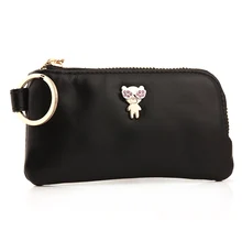 Milesi marque d’origine véritable cuir femmes porte-clé portefeuille clé de voiture cas multifonction bourse porte-clé sac funda llaves MP237
