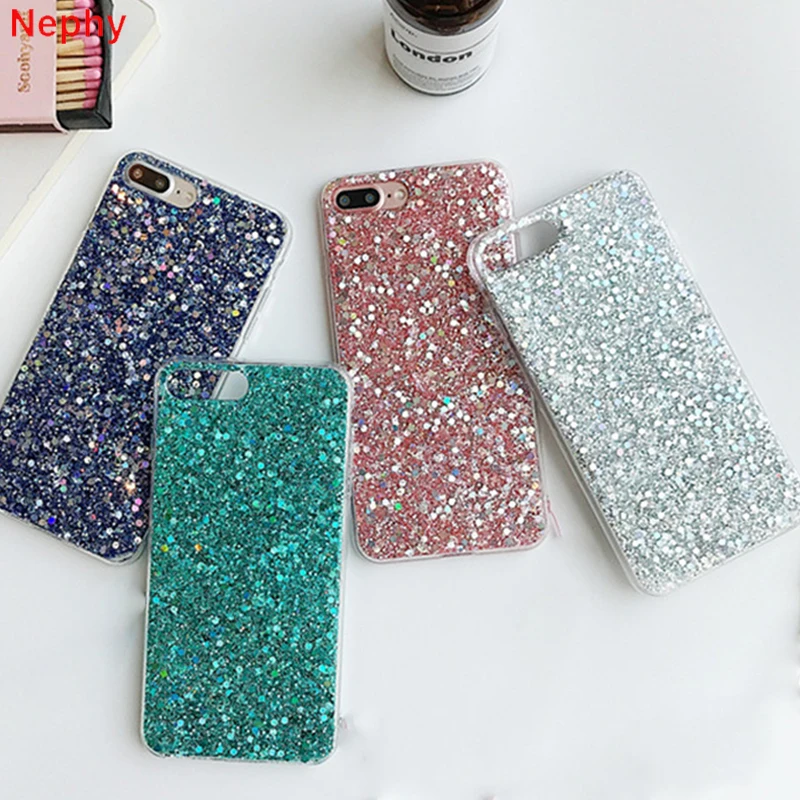 

Cell Phone Case for iPhone X 10 XS Max XR iPhone 7 8 iPhone 6 s 6S Plus 6Plus 6SPlus 7Plus 8Plus Frosted Crystal Sequins Cover