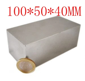 

100 mm x 50 mm x 40 mm powerful craft neodymium rare earth permanent strong N35 N35