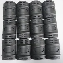 12 шт. Тактический ткач/Пикатинни Черный резиновый поручень Quad Rail чехлы
