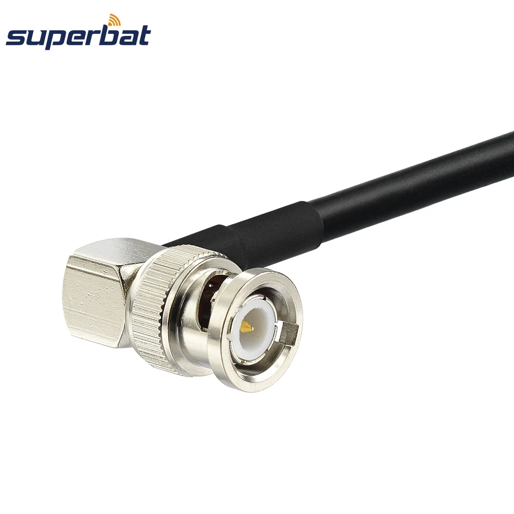 Superbat BNC Прямоугольный штекер для ОТРЕЗОК кабеля RG58 15 см RF коаксиальный кабель|plug