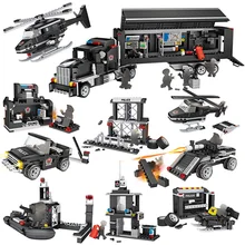 8 IN 1 City Multi-function Pobile Truck Building Blocks SWAT Car Aircraft Sets Model Bricks Figures Educational Toys цена 8 IN 1 City Multi-function Pobile Truck Building Blocks SWAT Car Aircraft Sets Model Bricks Figures Educational Toys цены онлайн