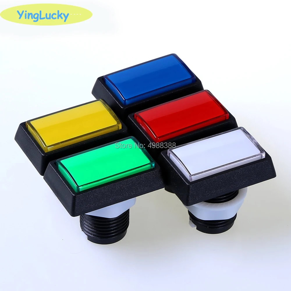 

Product details of Rectangular LED Arcade Push Button 50*33mm illuminated Slot Game button 5 color Red Blue White Green Yellow