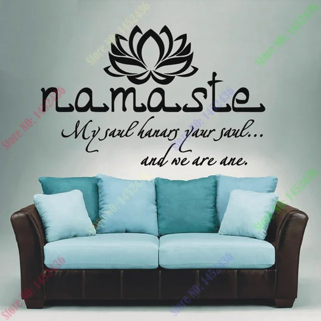 Wall Decals Quotes Vinyl Sticker Decal Buddha Quote Namaste Yoga Wall Decals Quotes Vinyl Sticker Decal Buddha Quote Namaste Yoga Mandala Stickers For Living Rooms