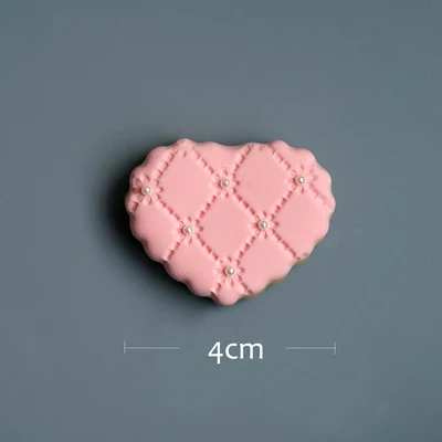 SWEETGO искусственный помадка печенье поддельные десерт Розовая модель глина десерт украшения для витрины фотографии реквизит Свадебное Сердце - Цвет: 6