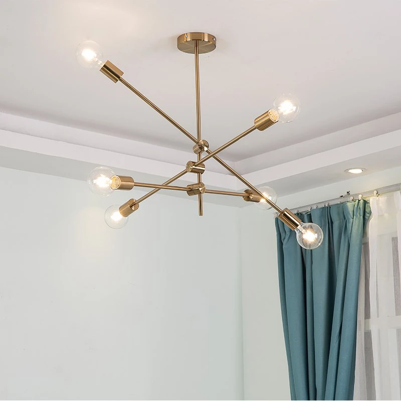 

Modern Nordic Chandelier LED Home Indoor Ceiling Hanging lamp Dining Room Bedroom Decoration Lighting E27 Base Without Bulbs