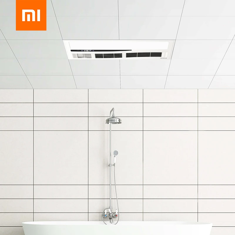

NEW 2019 Xiaomi OPPLE Youpin Wide Screen Smart Wind Warm Bath Heat with Bathing Room 12W LED Ceiling Light Remote Controller