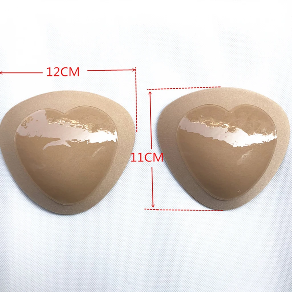Women's Silicone Triangle Bikini Swimsuit Bra Insert Pads Push Up Bra Cups Enhancer Nipple Cover Stickers Women Bra Pads