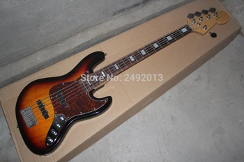 F Jazz Bass 5 String Sunburst Rosewood Fingerboard  Active Pickups 9V Battery electric  Bass Guitar In Stock   @2