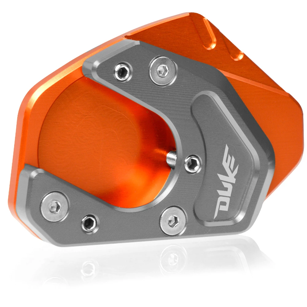 Для KTM duke 125 200 250 390 690 990 мотоциклетные подставки увеличитель боковой стойки стопы боковая стойка расширения пластина зарядного устройства с DUKE логотип