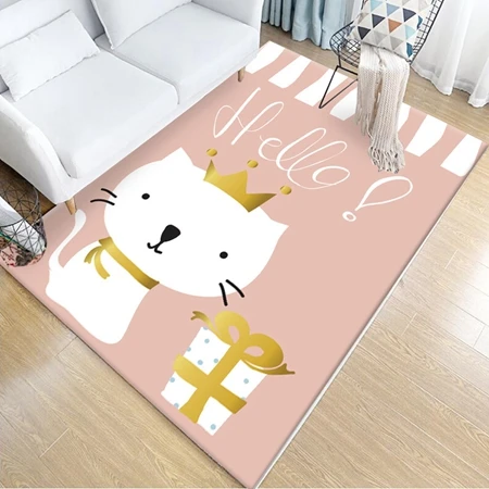Детский ковер с рисунком лисы, совы, медведя, в скандинавском стиле, детские коврики для гостиной, детская комната, коврик для ползания - Color: Carpet22