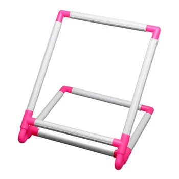 

1p Practical Universal Clip Plastic Tambour Embroidery Frame Cross Stitch Hoop Stand Support Craft Tool