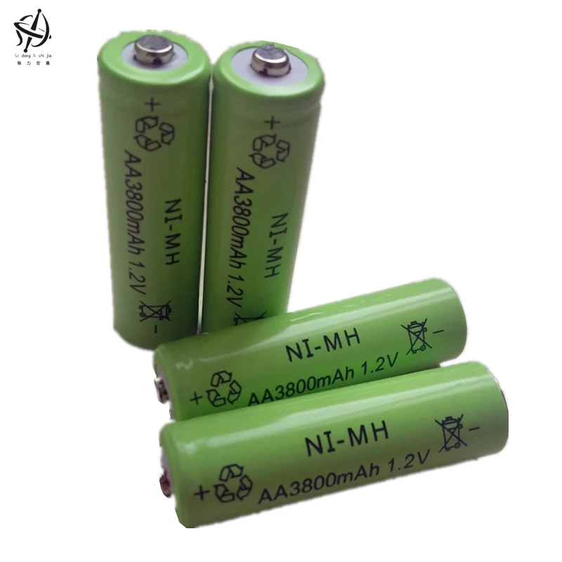 

DING LI SHI JIA 8pcs AA 3800mAh 1.2 V Rechargeable Battery NI-MH 1.2V batteries Rechargeable 2A Battery