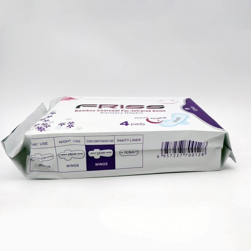 4 прокладки 330 мм гигиенические полотенца менструальные прокладки использовать в ночное время отрицательных ионов прокладки анион гигиенические салфетки прокладки