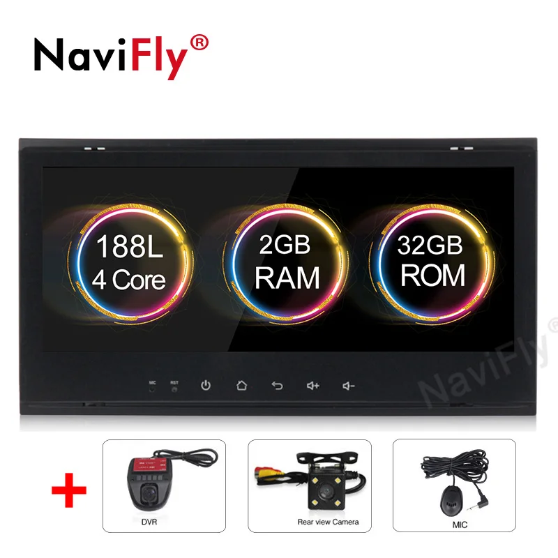 NaviFly 8,8 дюймов 2G+ 32G Android 9,1 Автомобильный мультимедийный плеер для VW/Volkswagen/Touareg 2004-2011 Canbus Wifi FM радио USB DVR gps - Цвет: Add Camera DVR