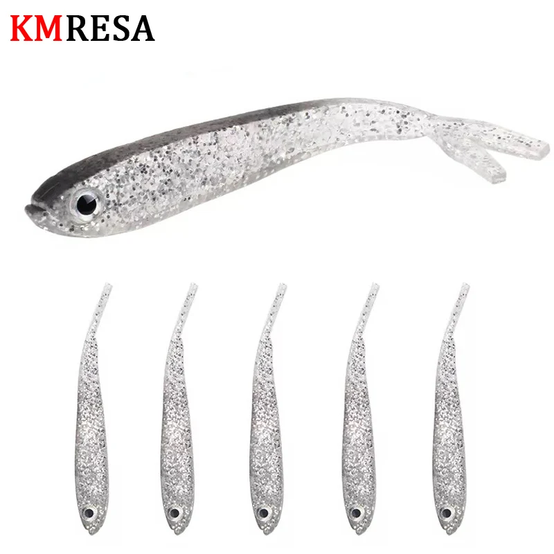 

5pcs/lot 2g/7.5cm Soft Jerk Bait Fishing Lure Shad Jerkbait Soft Silicone Bass Minnow Bait Swimbaits Split Tail Peche